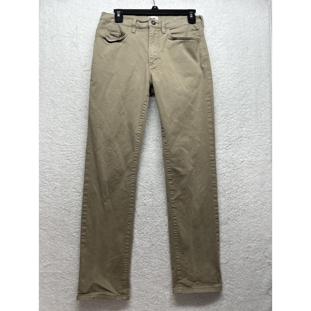 Flint & Tinder Mens Size 30X30 Beige 365 Straight Fit Chino Pants (K9)